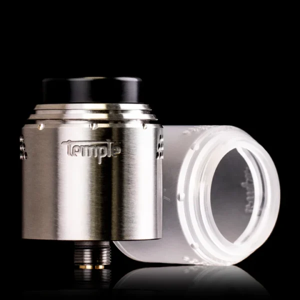 Vcmods Rda TEMPLE 25 RDA (Brushed Stainless Steel) - SubOhm Space
